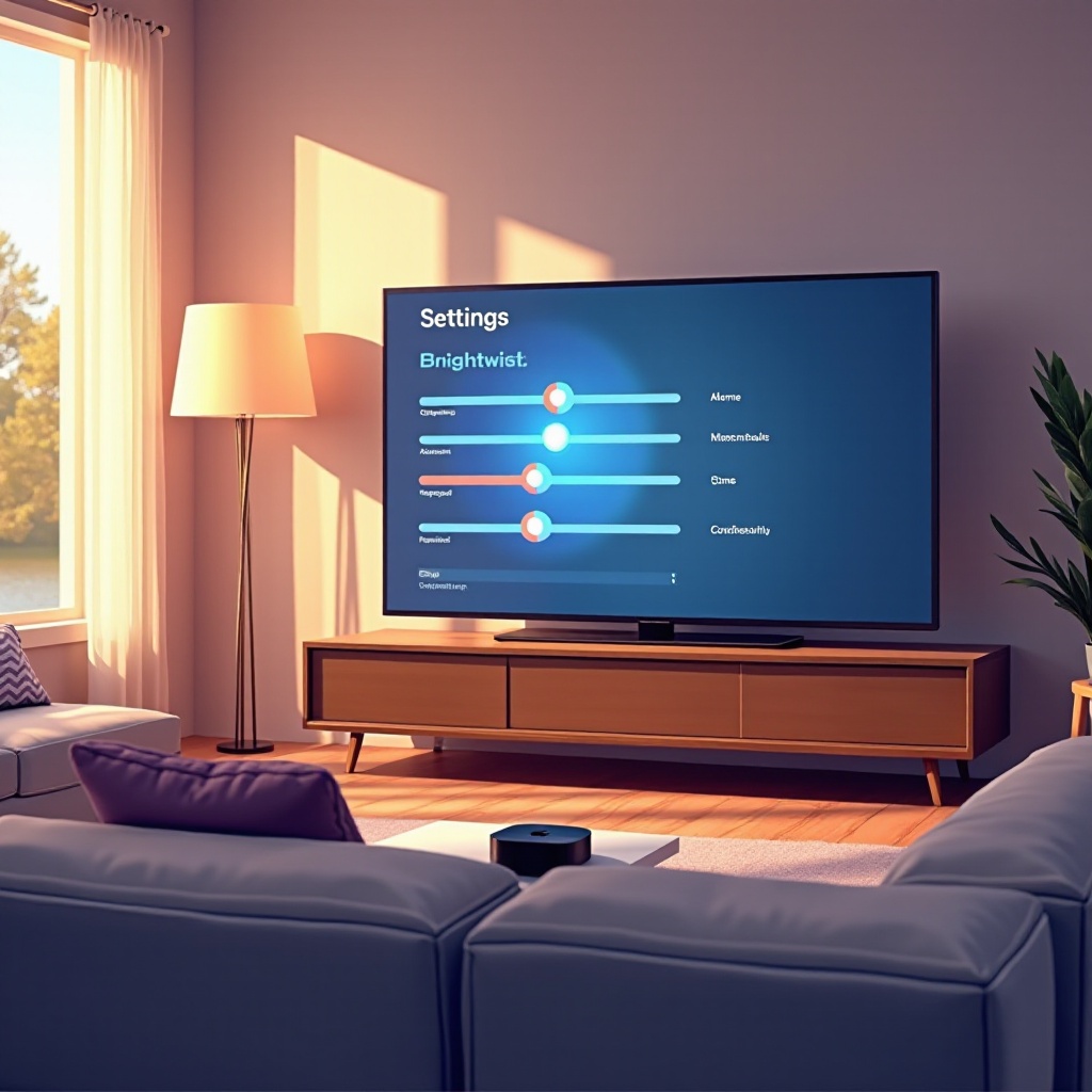 configuración de brillo apple tv