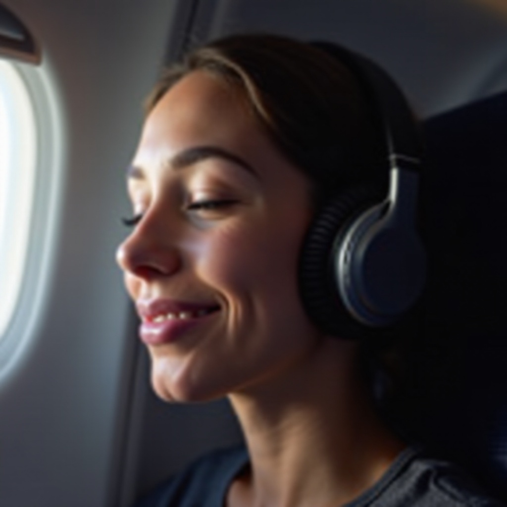 los auriculares con cancelación de ruido ayudan con la presión del avión