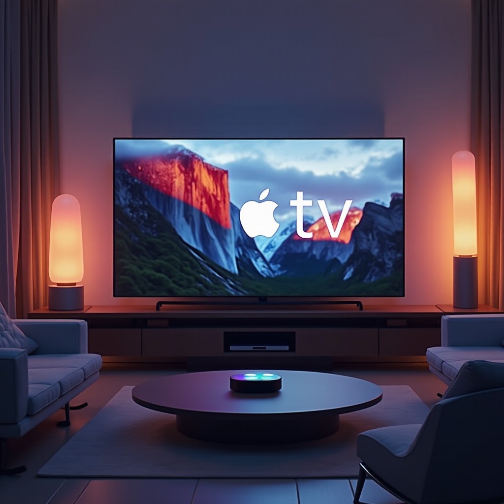 configurações de brilho da apple tv