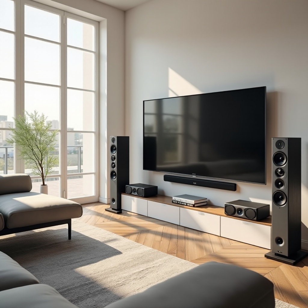 alto-falantes de home theater com orçamento limitado