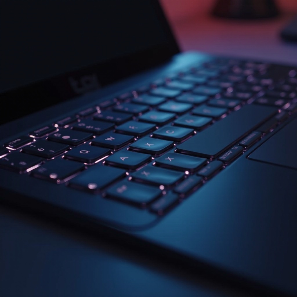 teclado con teclas suaves