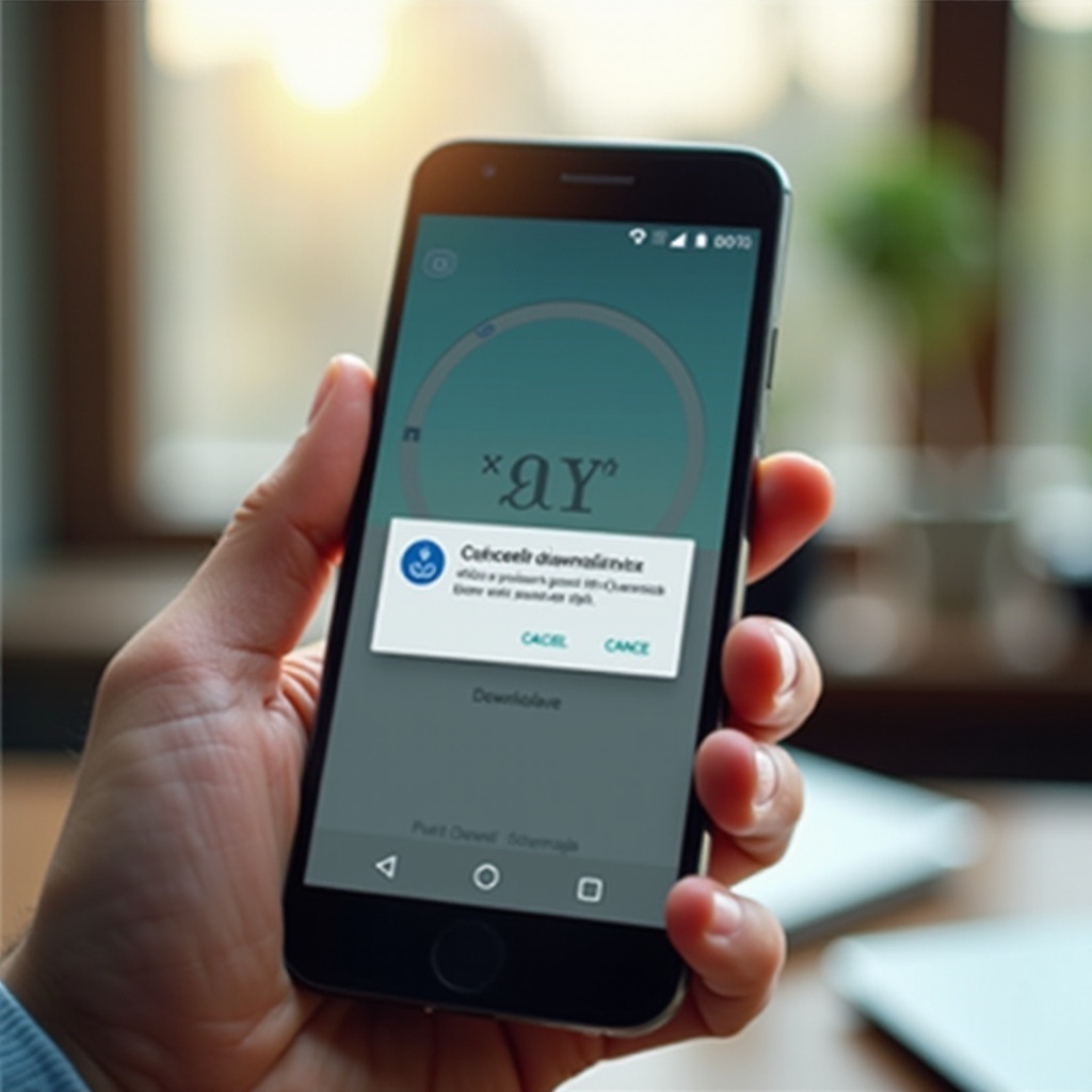 cara membatalkan unduhan di Android