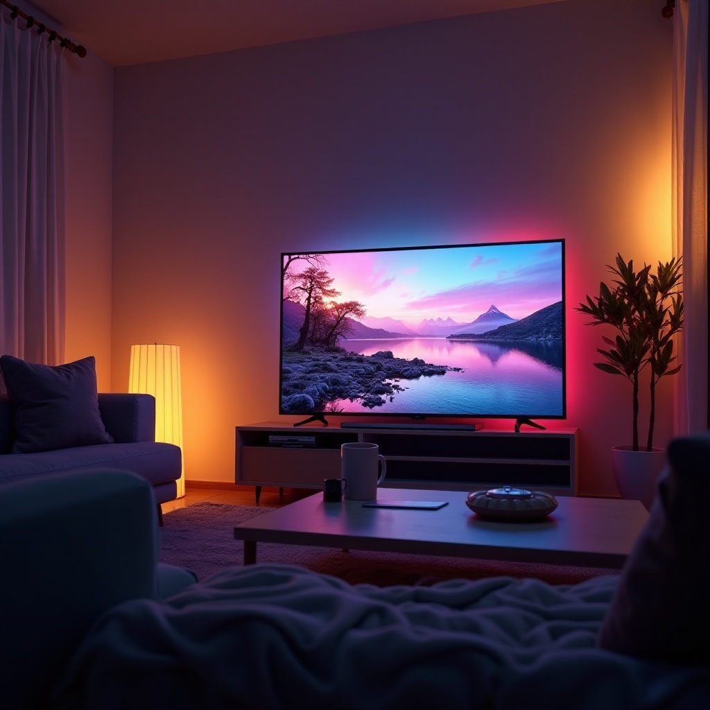 iluminação de fundo para TV TCL Roku