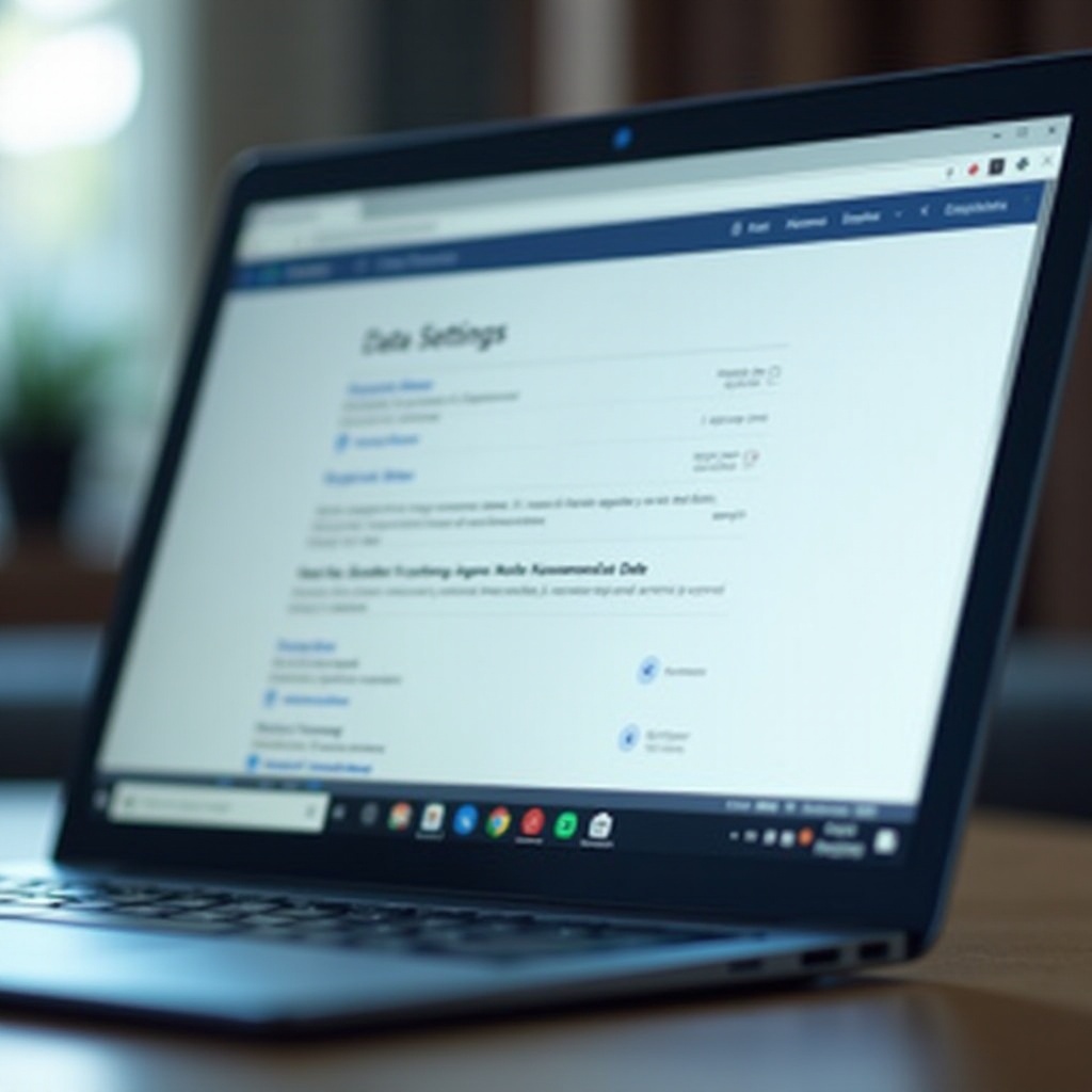 hapus data yang disimpan di aplikasi chromebook