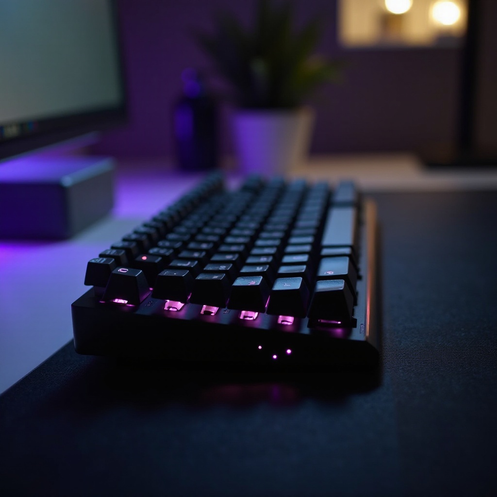 teclado mecánico con interruptores táctiles