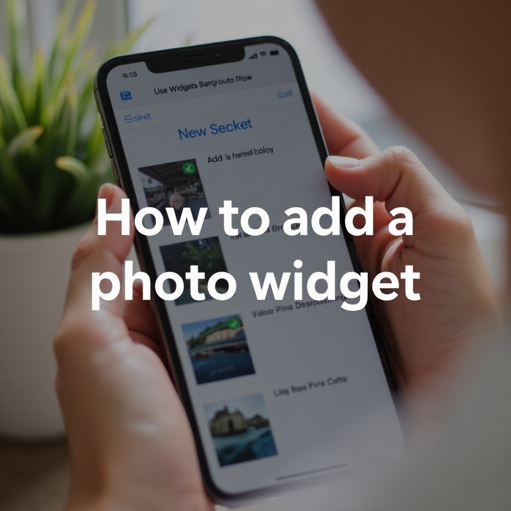 comment ajouter un widget photo