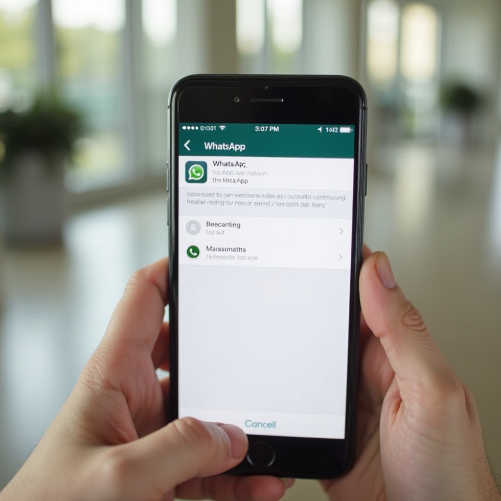 cómo cerrar sesión en WhatsApp en iPhone