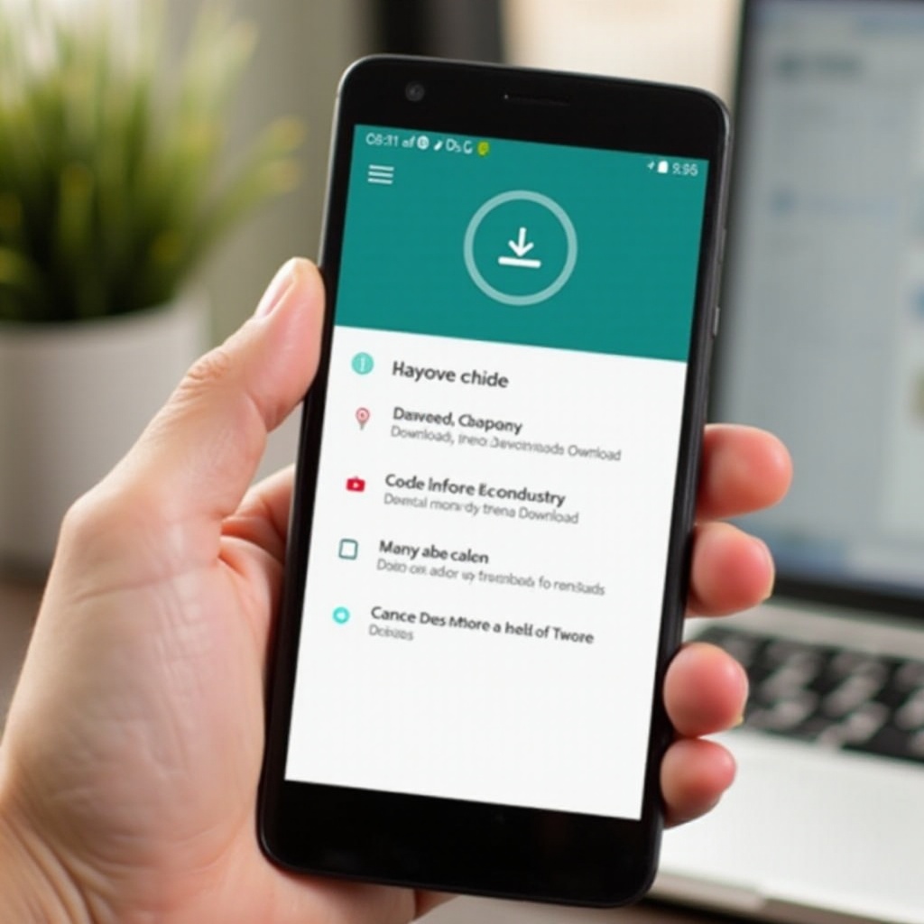 cómo cancelar las descargas en Android