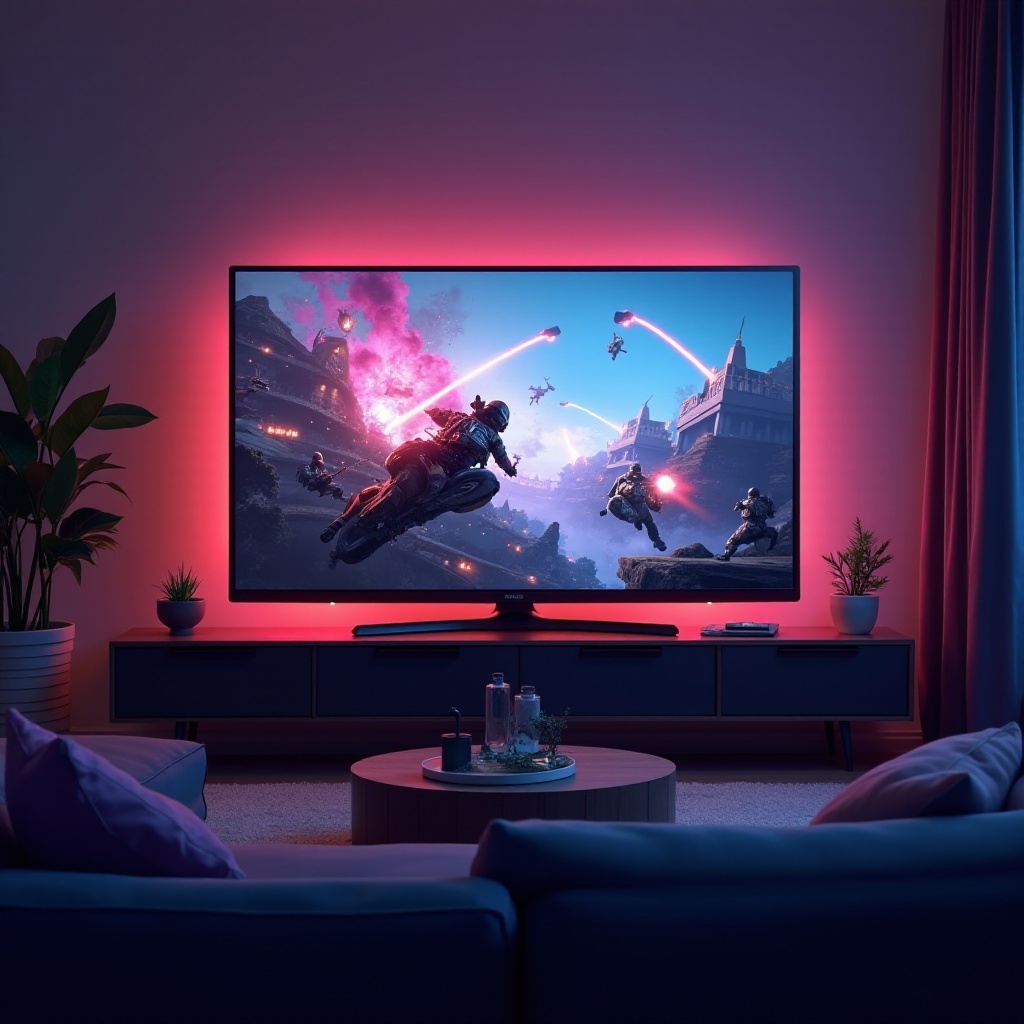 qual é o melhor tamanho de tv para jogos