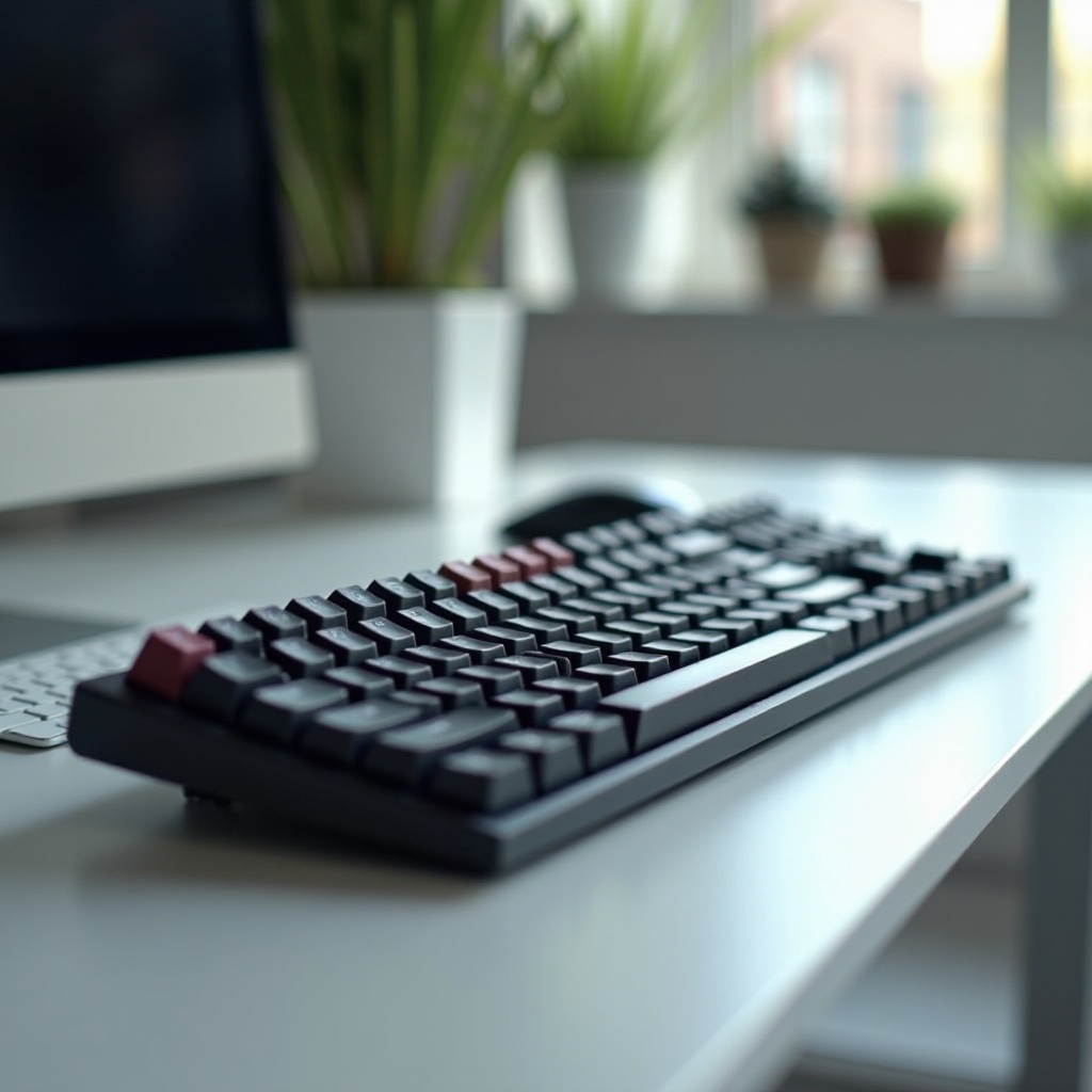 teclado mecánico con interruptores lineales
