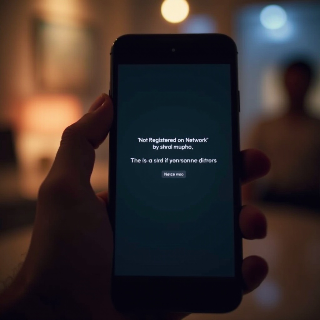 cómo arreglar no registrado en la red