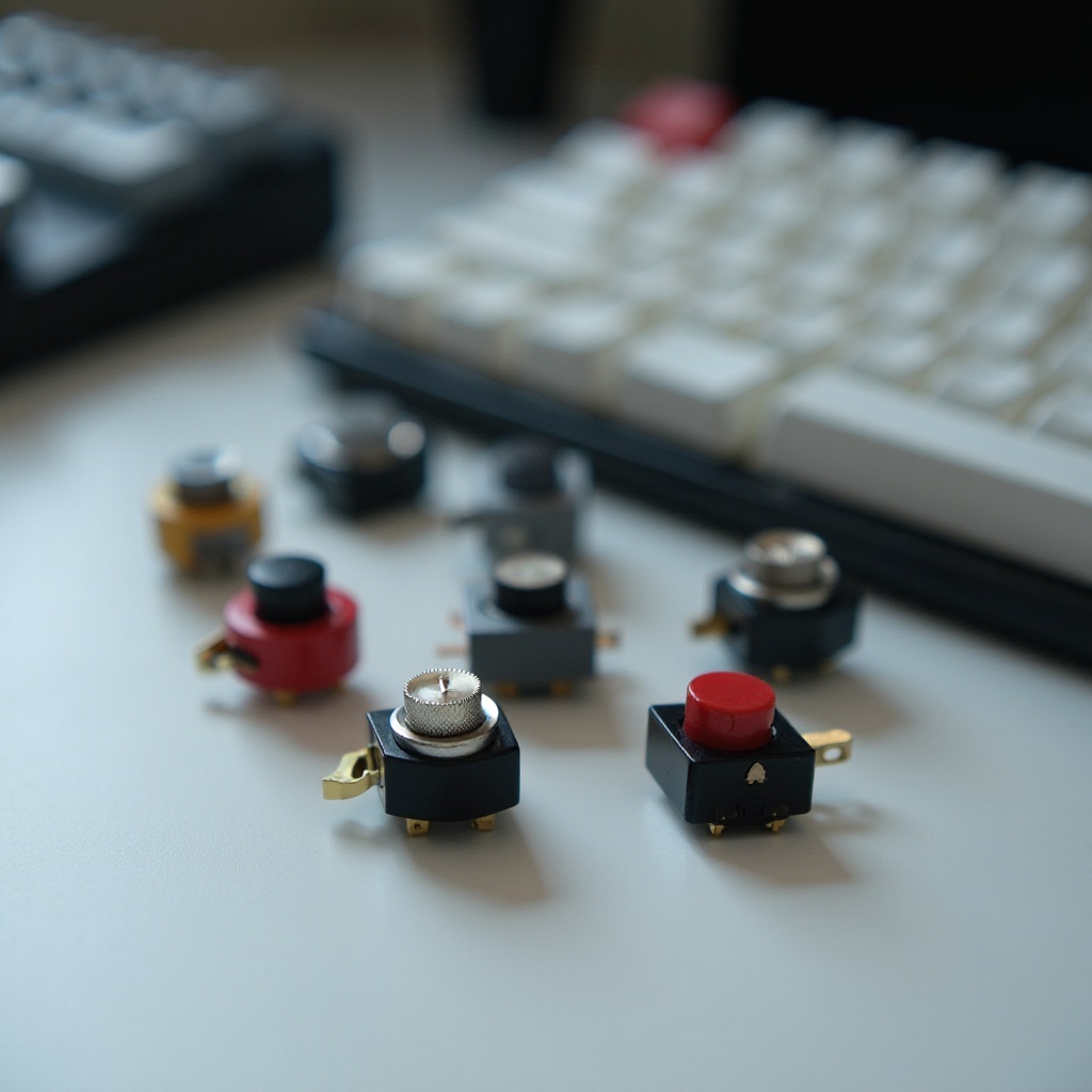 異なるメカニカルキーボードスイッチ