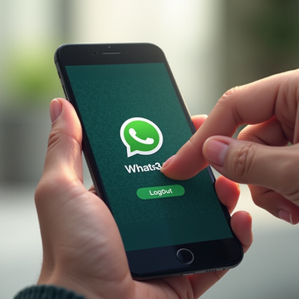 cara keluar dari WhatsApp di iPhone