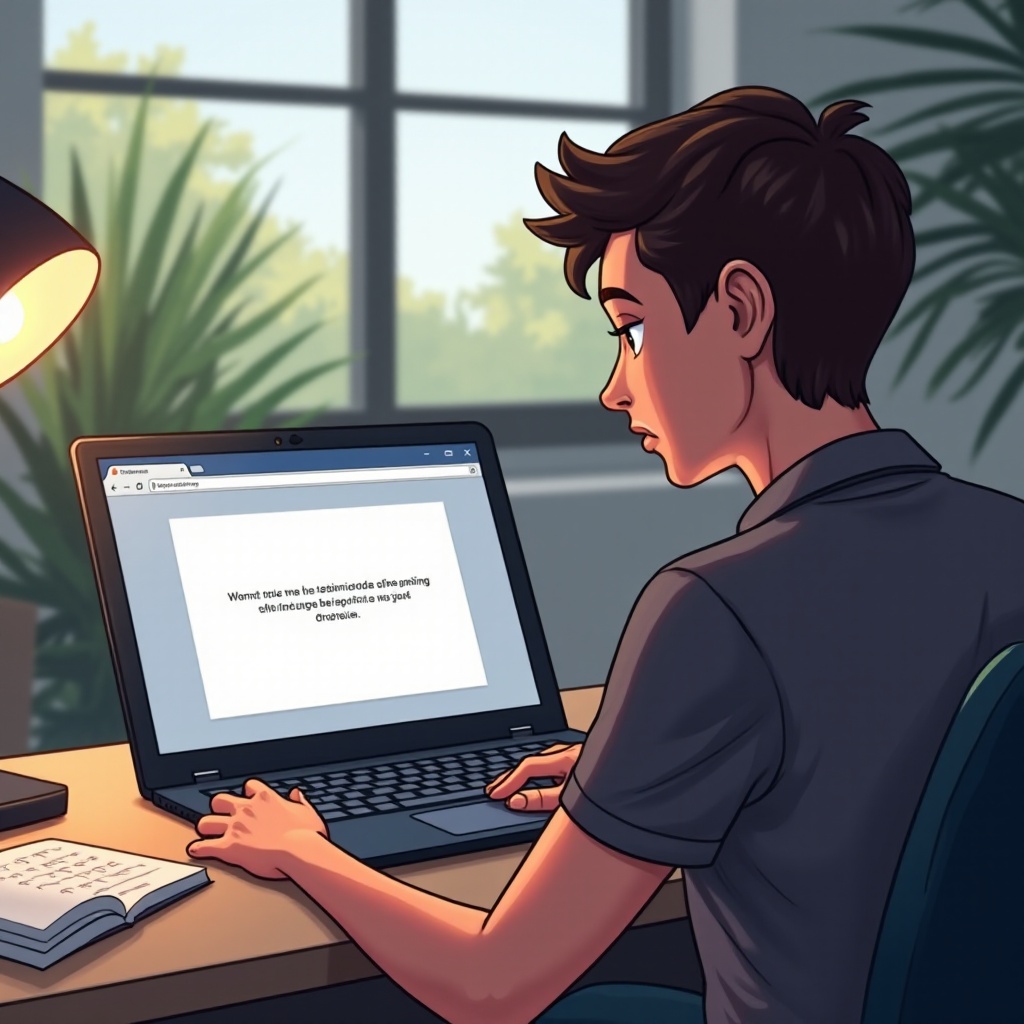 meu Chromebook está preso em uma página da web