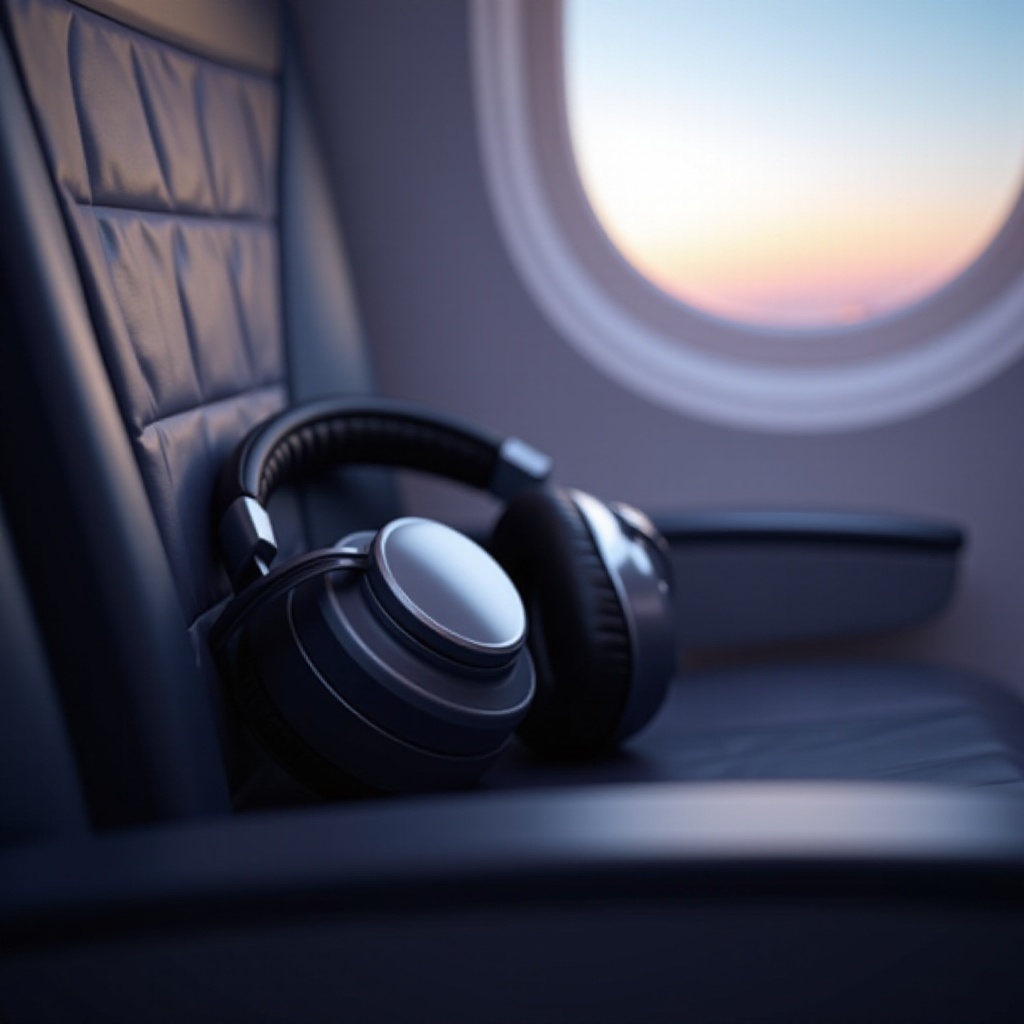 auriculares para la presión del avión