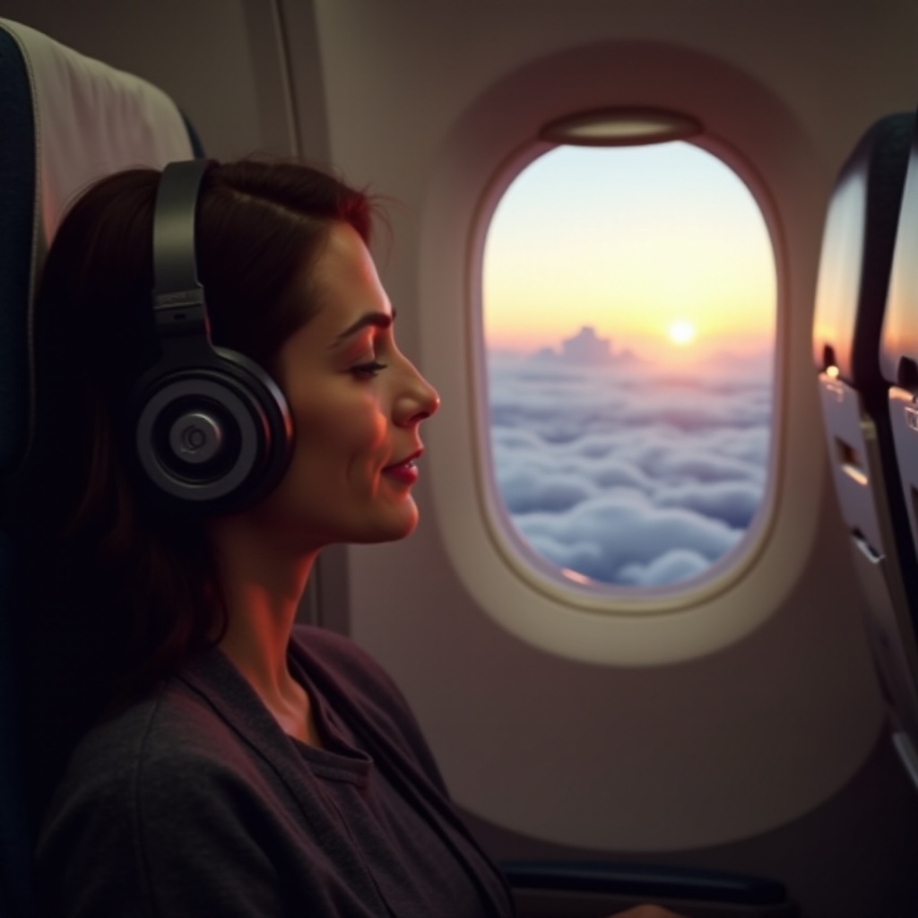 casque pour la pression dans l'avion