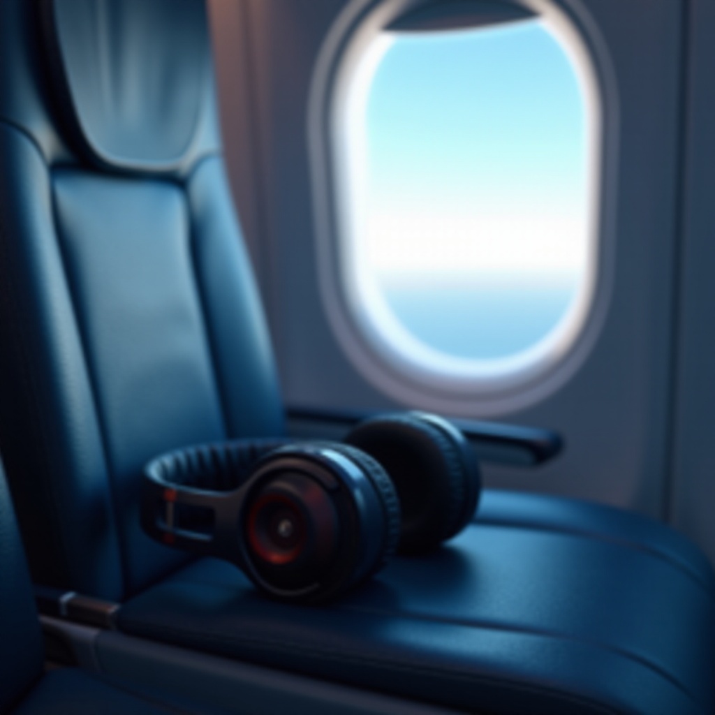 fones de ouvido para pressão de avião